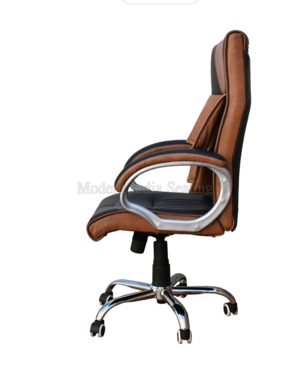 Two-Tone Diamond Stitch Office Chair - Image 5