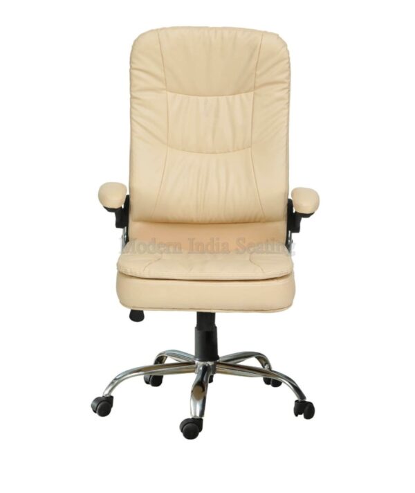 Beige Plush High Back Executive Chair - Image 4