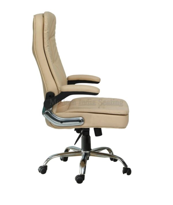 Beige Plush High Back Executive Chair - Image 5