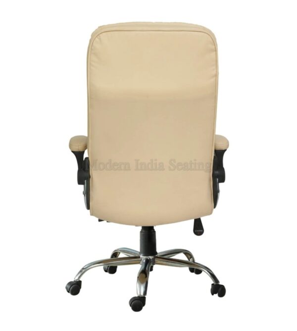 Beige Plush High Back Executive Chair - Image 6