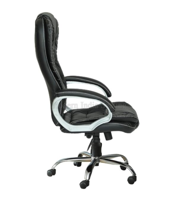 Black Contrast Stitch Executive Chair - Image 5