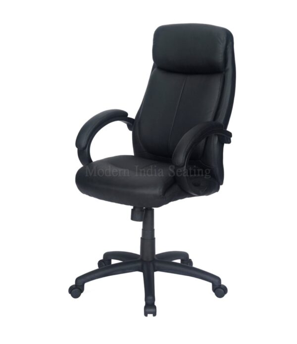 Black Mid-Back Office Chair (Simple) - Image 6