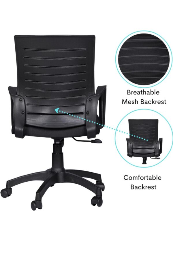  Fabric seat for comfort [cite: 4]