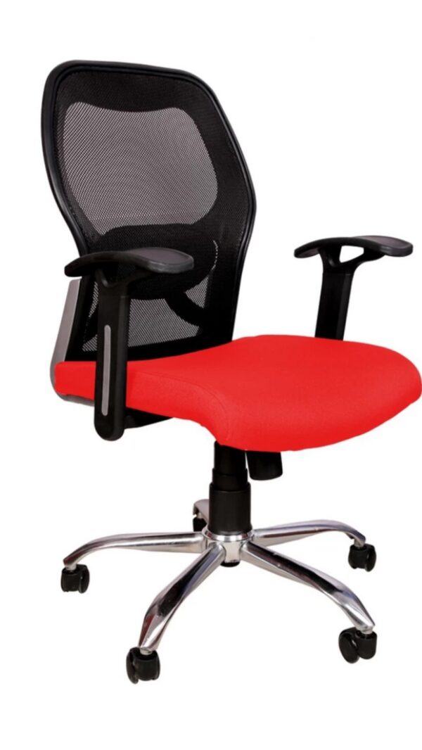  Red mid-back mesh chair [cite: 14]
