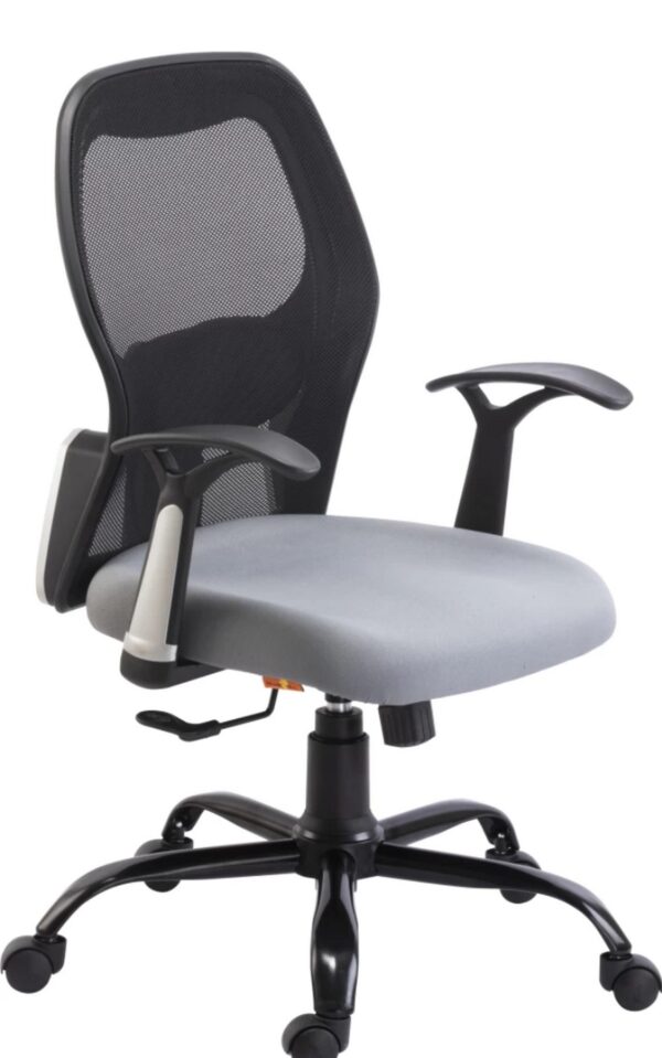 Grey Mesh Mid-Back Office Chair