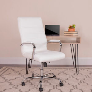  White ribbed office chair [cite: 25]