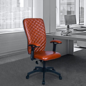  Brown diamond quilted chair [cite: 28