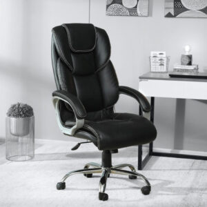  Black contrast stitch chair [cite: 34