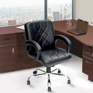  Black geometric stitch chair [cite: 19]