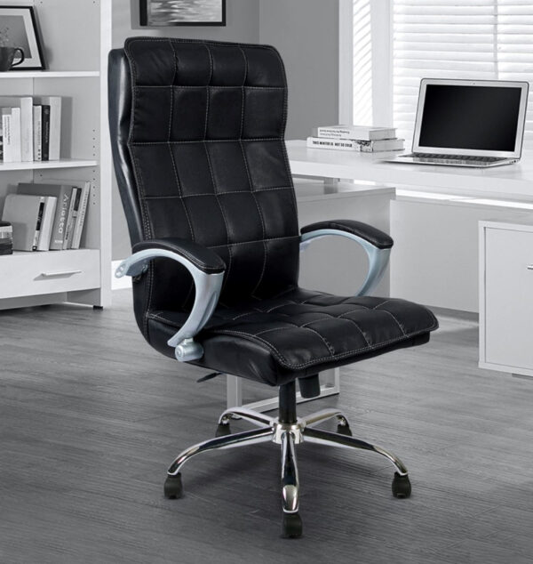  Black quilted executive chair [cite: 37