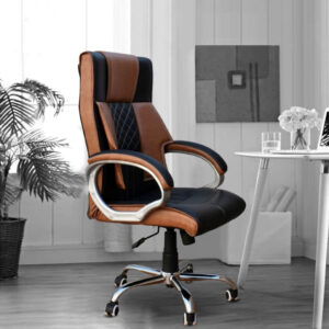  Two-tone diamond stitch chair [cite: 148]
