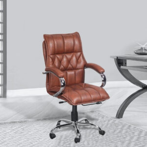  Brown quilted office chair (v2) [cite: 42