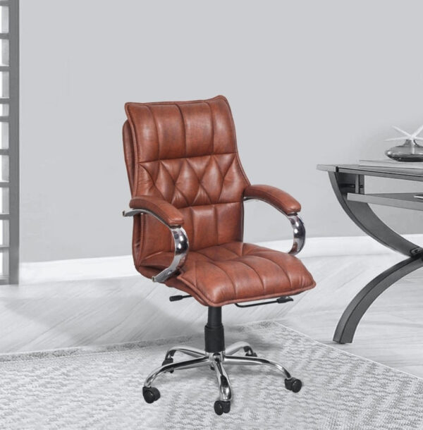  Brown quilted office chair (v2) [cite: 42