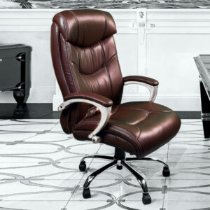  Brown plush executive chair (v3) [cite: 45