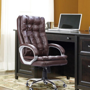  Brown tufted executive chair [cite: 21]