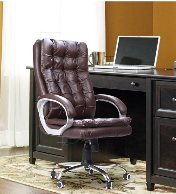  Brown tufted executive chair [cite: 21]