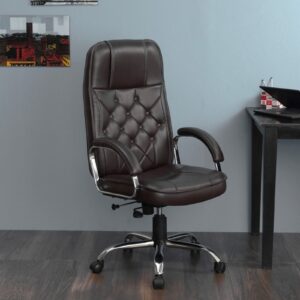  Brown diamond tufted chair [cite: 51