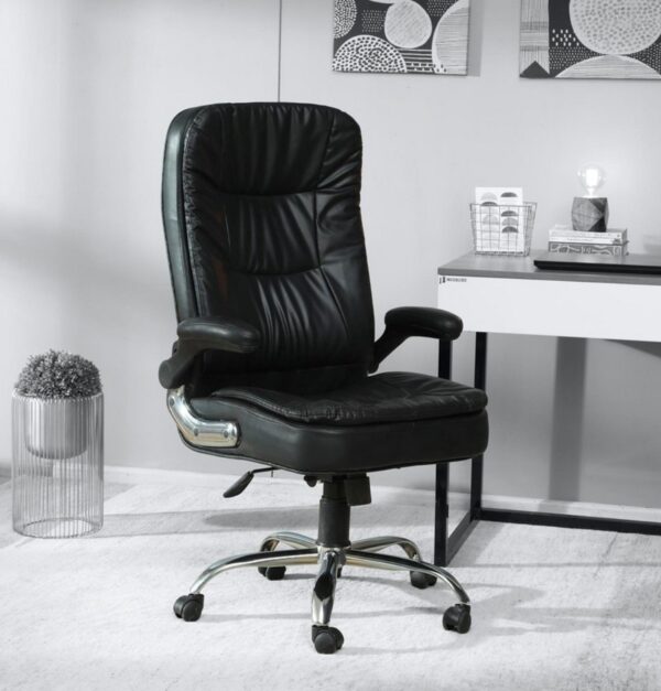  High-back executive leatherette design