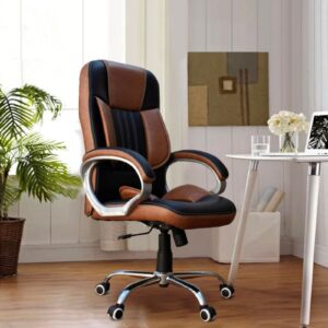  Two-tone black & brown chair [cite: 59
