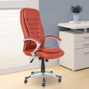  Red ribbed office chair [cite: 127]