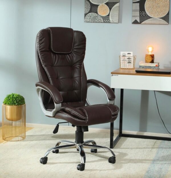  Brown contrast stitch chair [cite: 126]