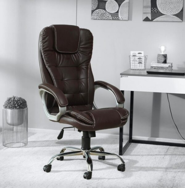  High-back executive leatherette design