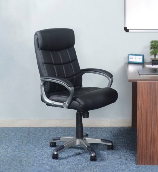  Black square stitch chair [cite: 120]