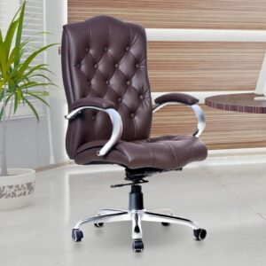  Brown tufted executive chair [cite: 68