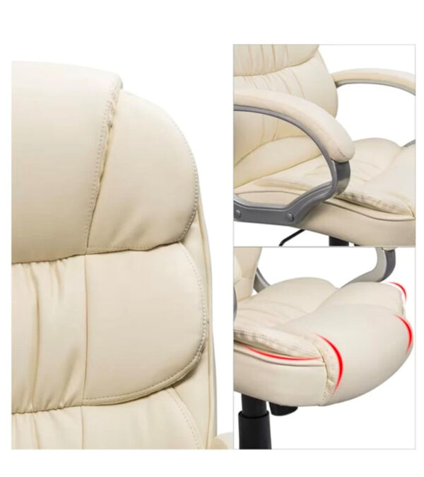 High-back luxury leatherette design