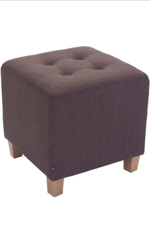  Brown fabric square puffy [cite: 85