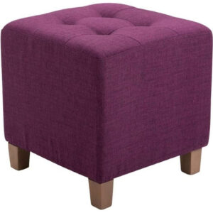  Purple fabric square puffy [cite: 88