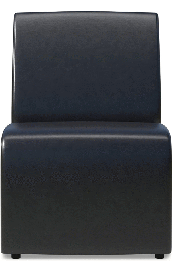 Black Sculptural Single Seater Sofa - Image 4