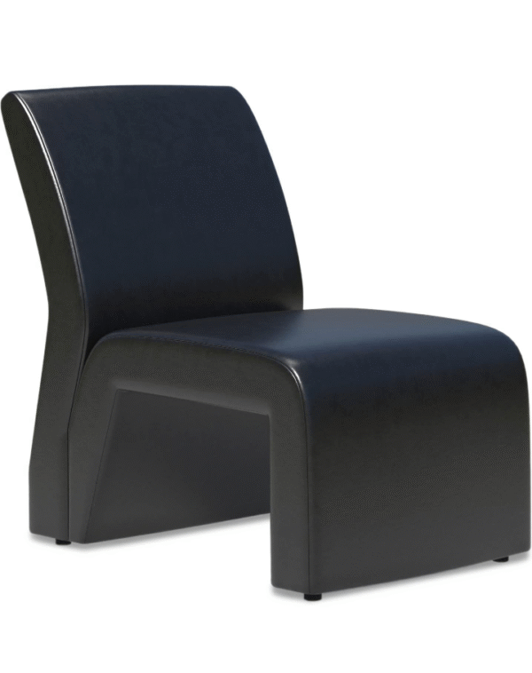 Black Sculptural Single Seater Sofa