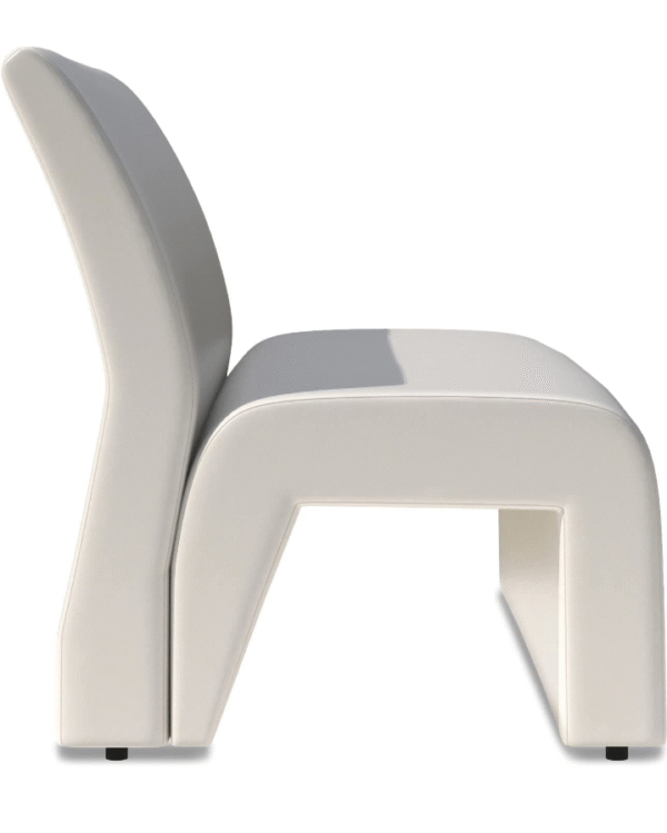 Cream Sculptural 3-Seater Sofa - Image 4