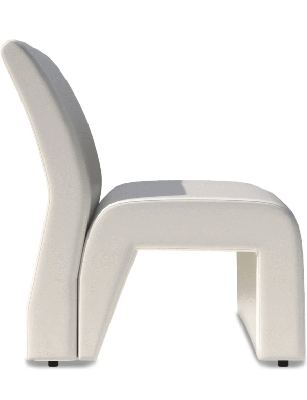 Cream Sculptural 2-Seater Sofa - Image 3
